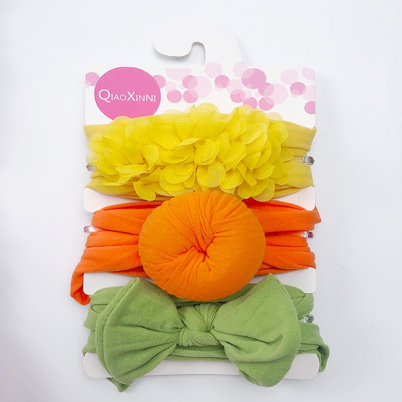 Elastic Baby Headband Set (3 Pcs)